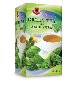 Čaj zelený s Aloe vera 20x1,5g