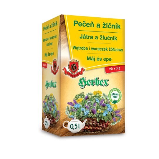 Pečeň a žlčník - porciovaný čaj 20x3g 