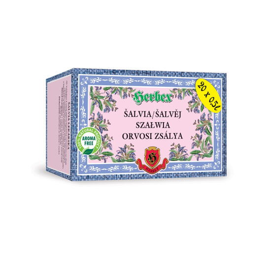 Šalvia lekárska - porciovaný čaj 20x3g 
