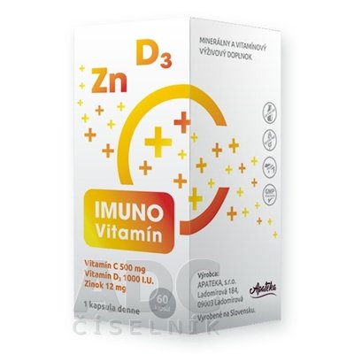 Imuno - vit. C +D+Zn 60ks
