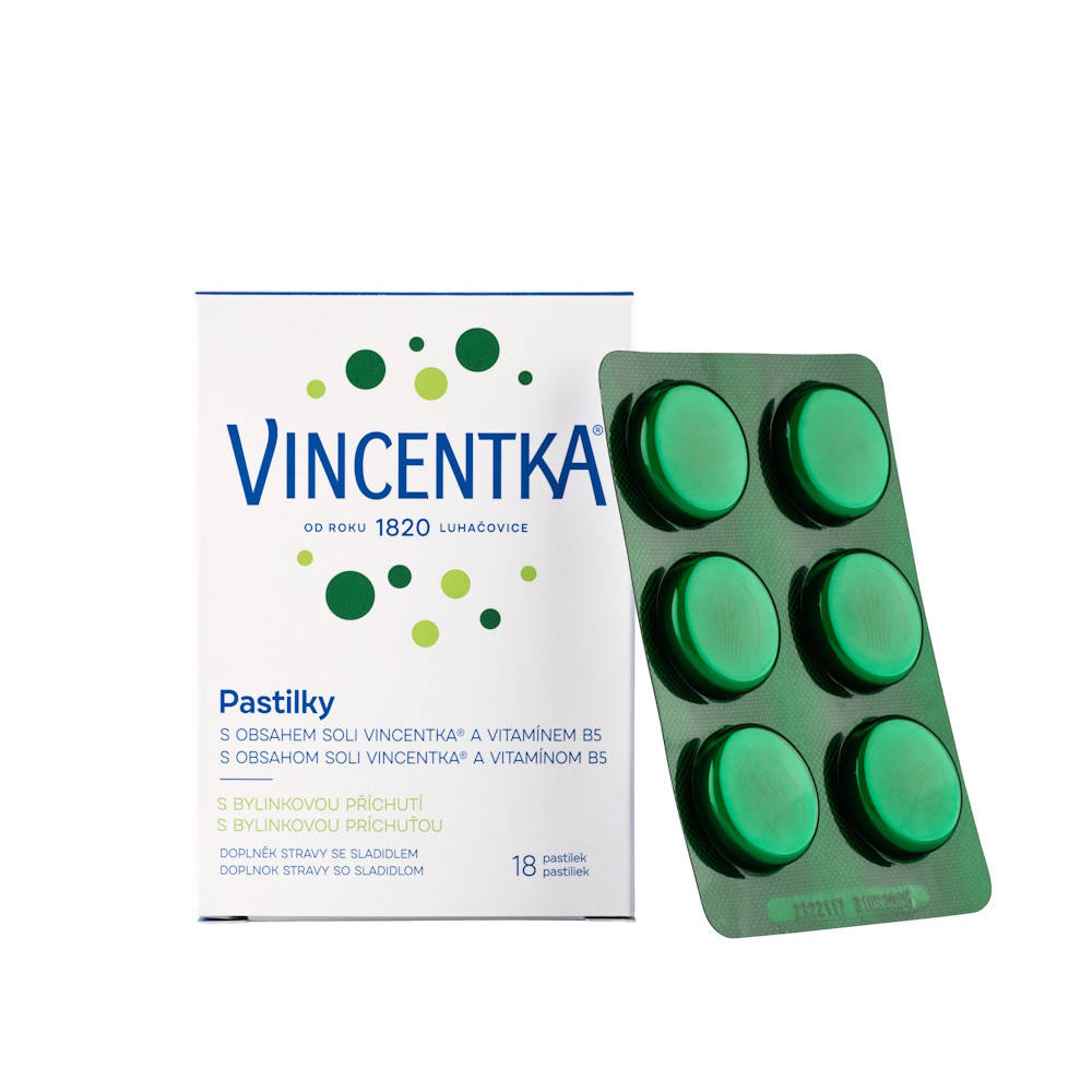Vincentka pastilky 18ks - bylinné