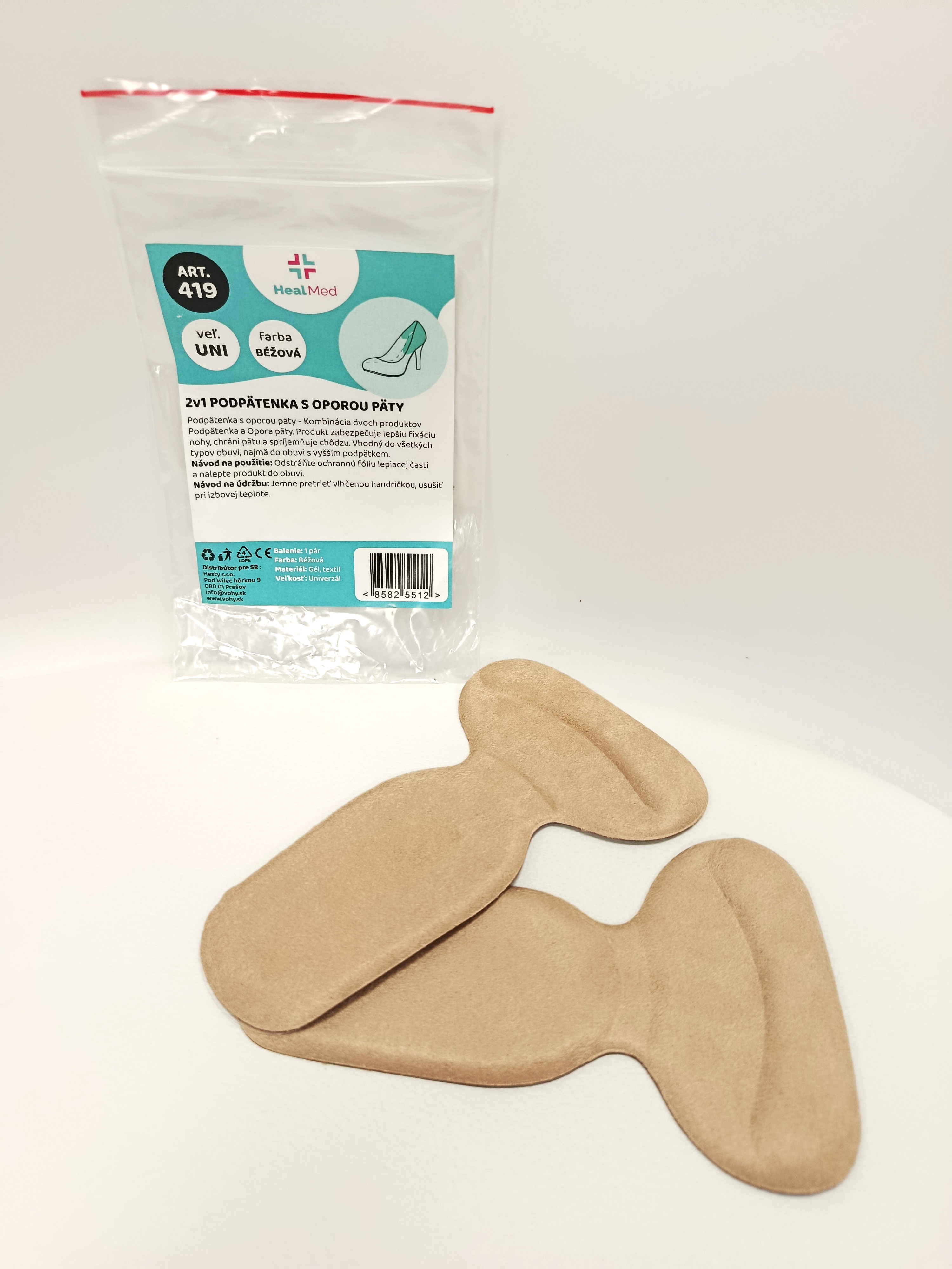 Podpätenka a opora päty - 1 pár