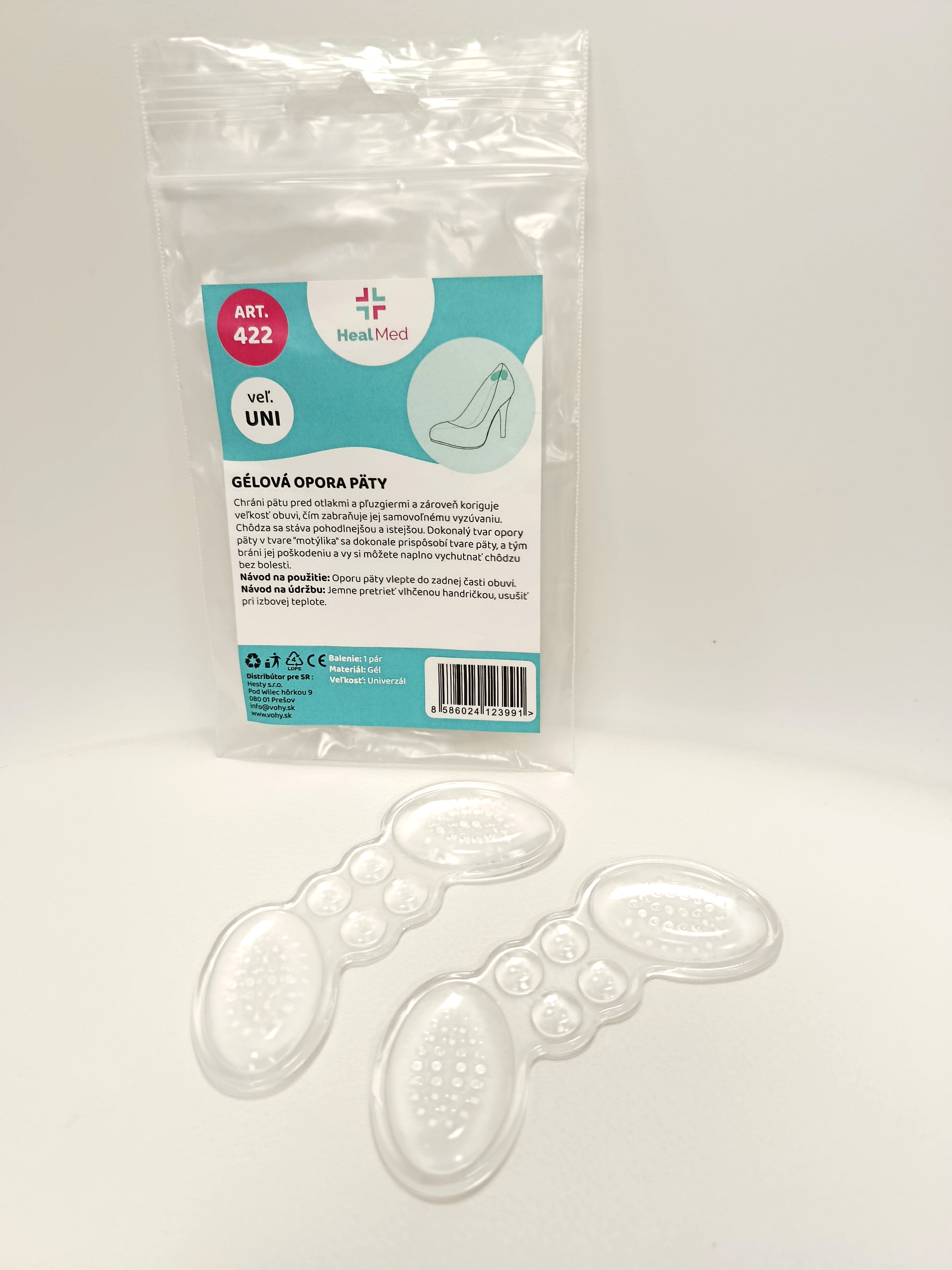 Gélová opora päty - 1 pár