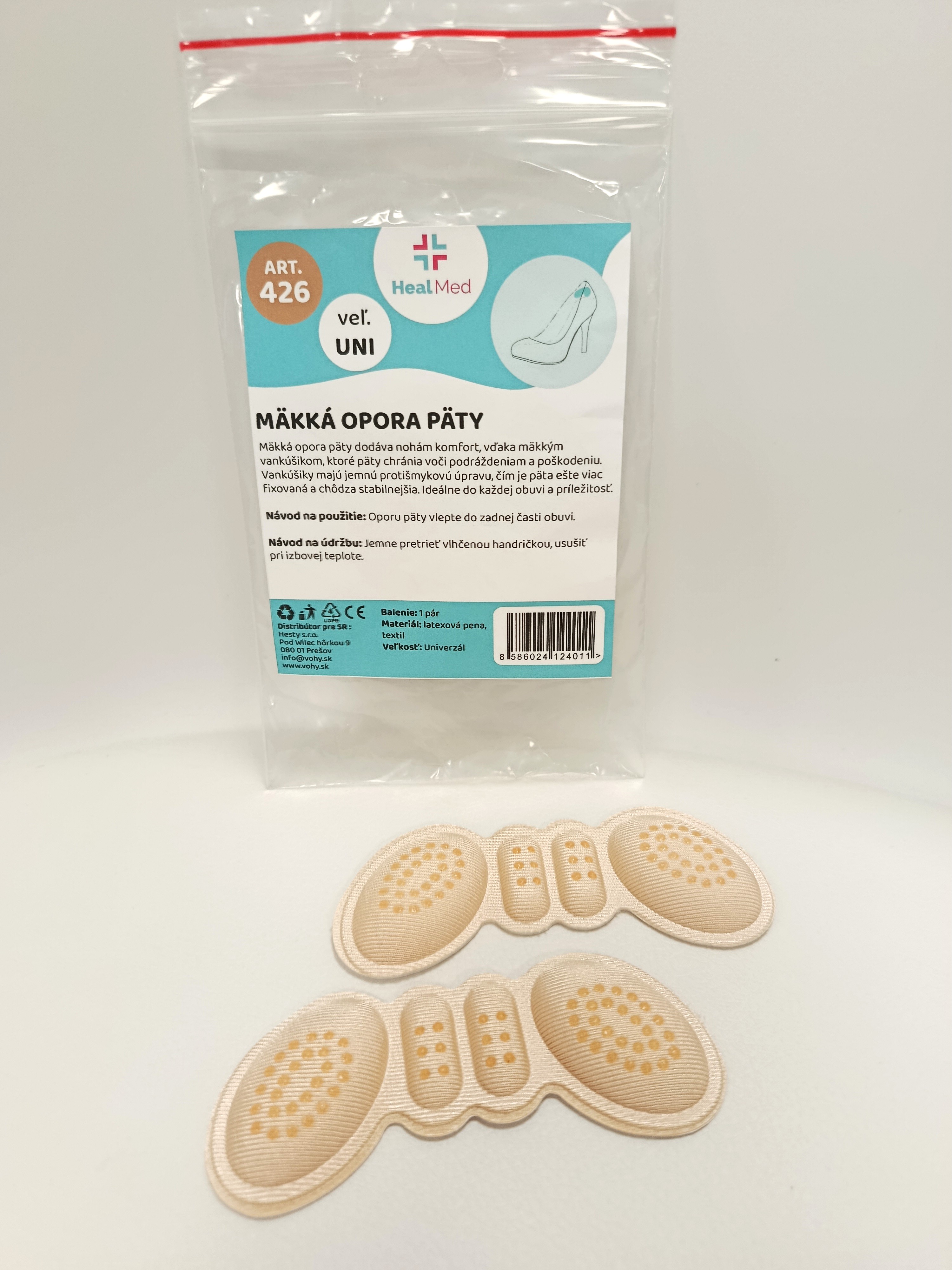Mäkká opora päty - 1 pár