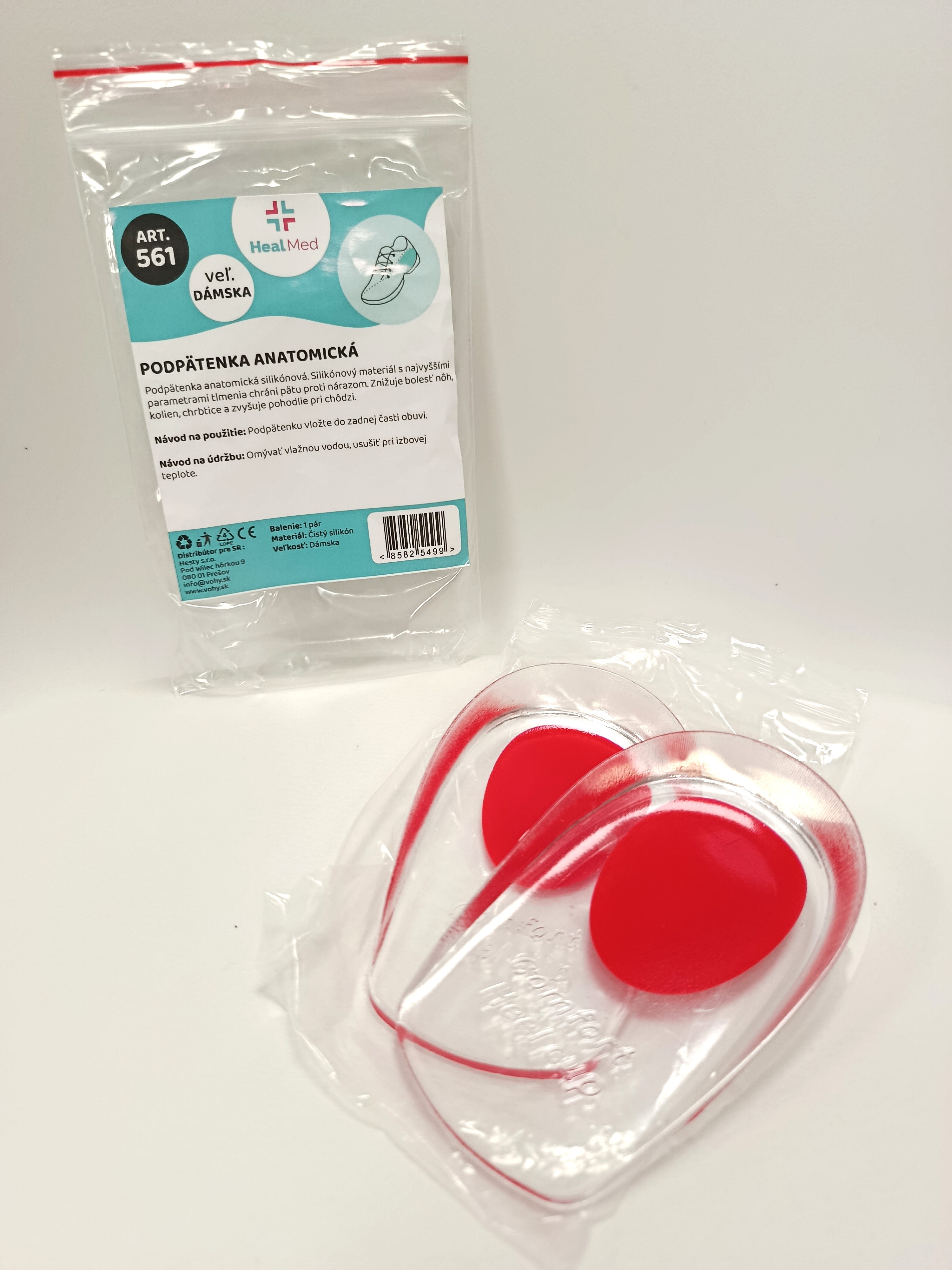 Podpätenka anatomická dámska - 1 pár