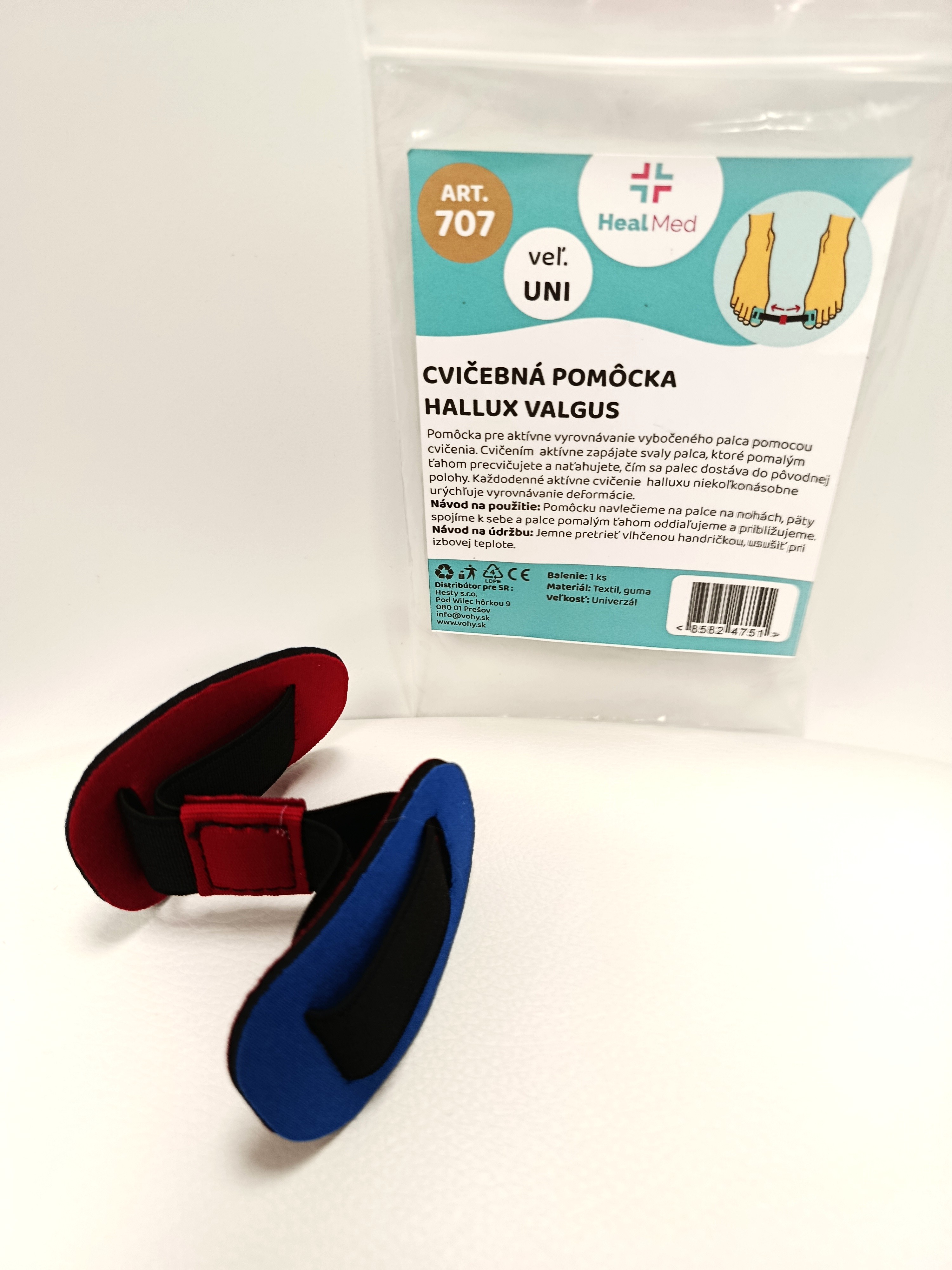 Cvičebná pomôcka pre Hallux valgus - 1 ks