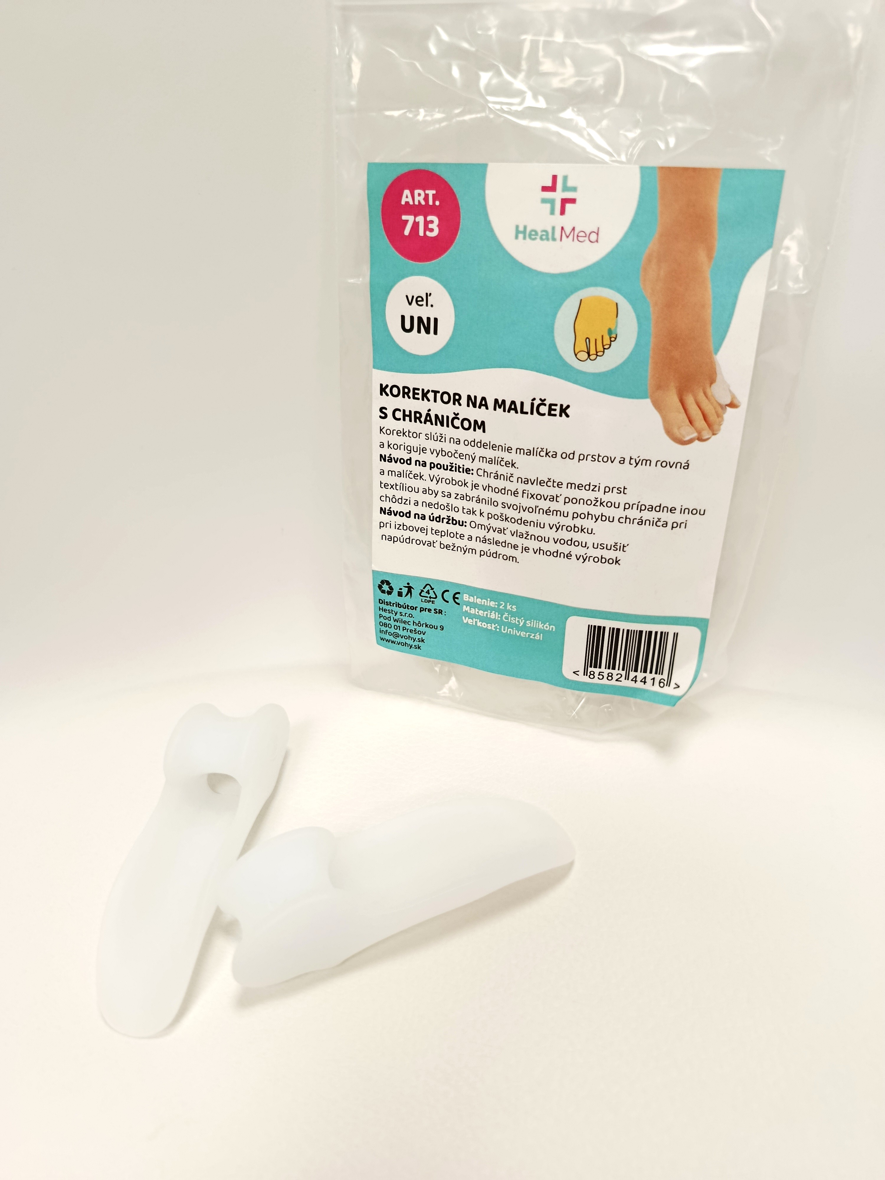 Korektor na malíček s chráničom - 2ks