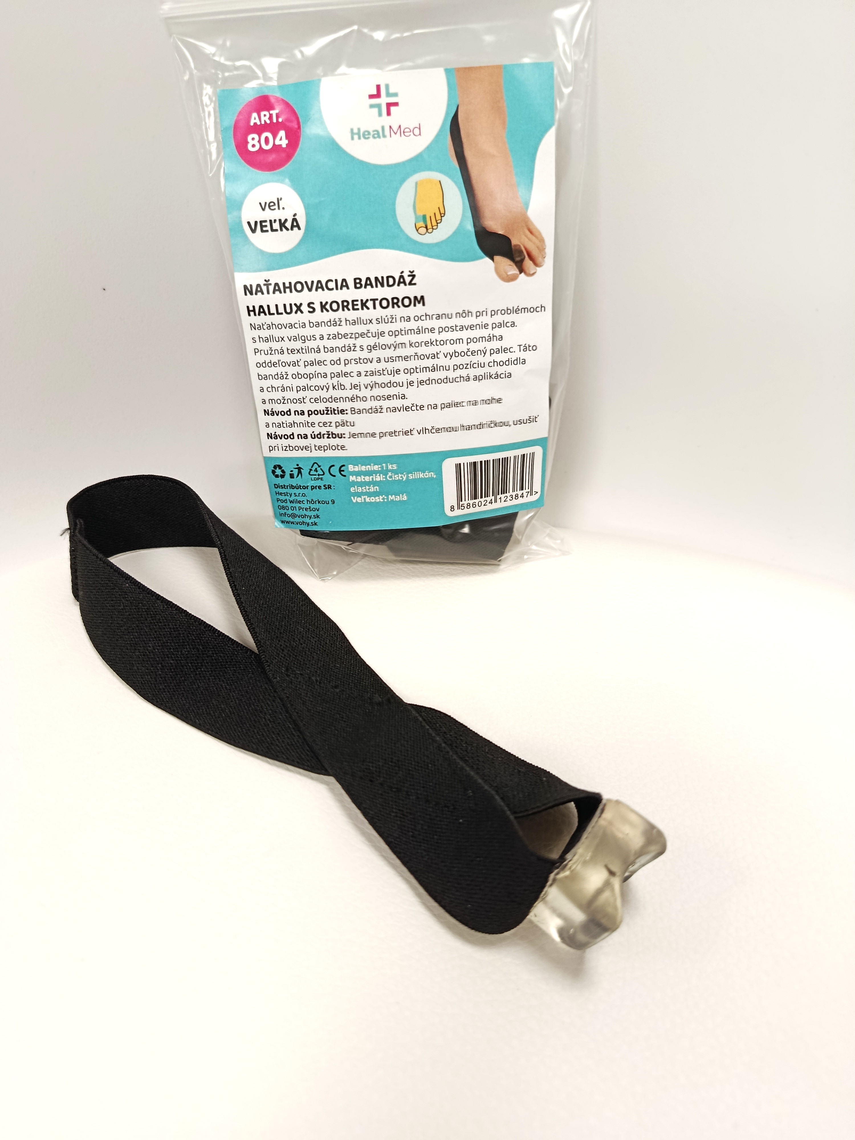 Naťahovacia bandáž hallux s korektorom