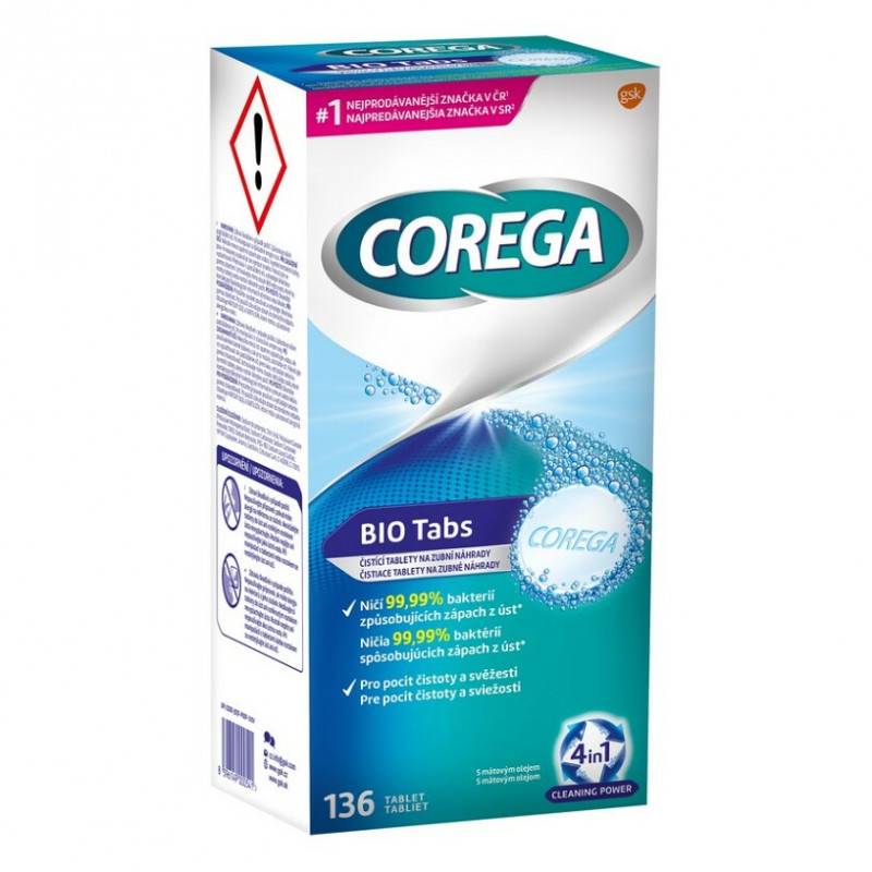 Corega BIO tabs 136ks