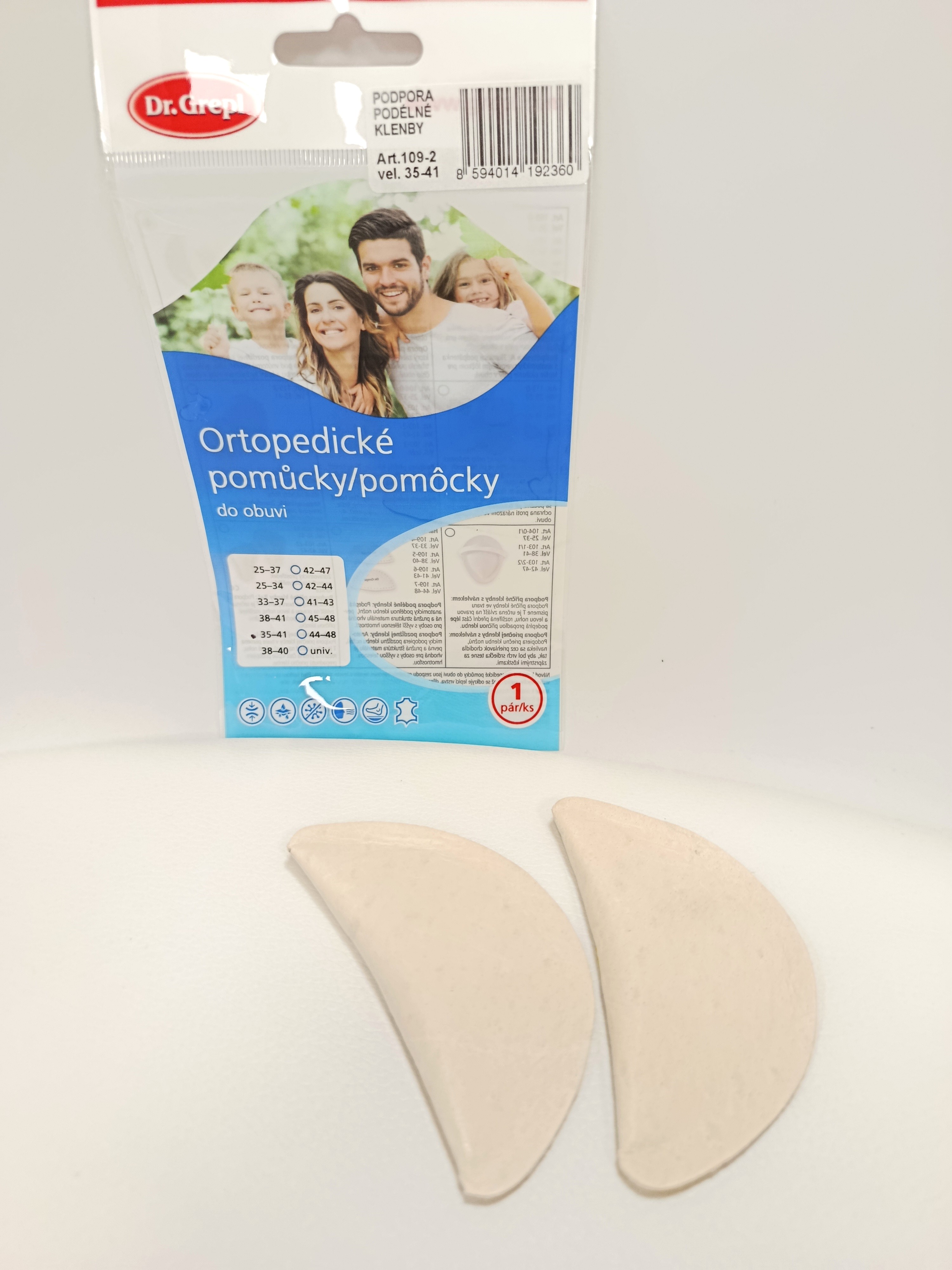 Podpora pozdĺžnej klenby, v:35-41