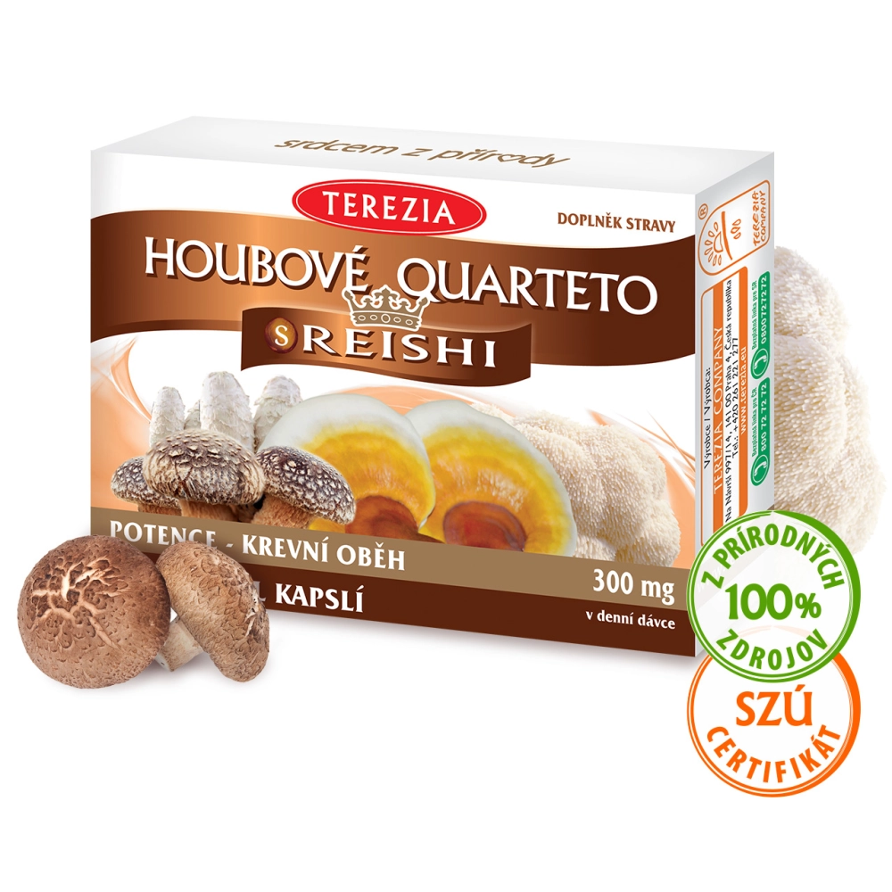 Hubové quarteto s reishi 60ks