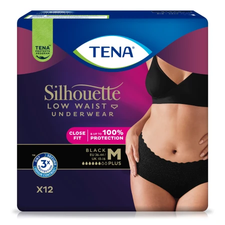 TENA Silhouette Plus Low Waist Black M