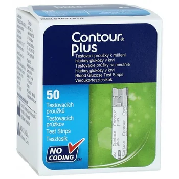 Contour Plus testovacie prúžky